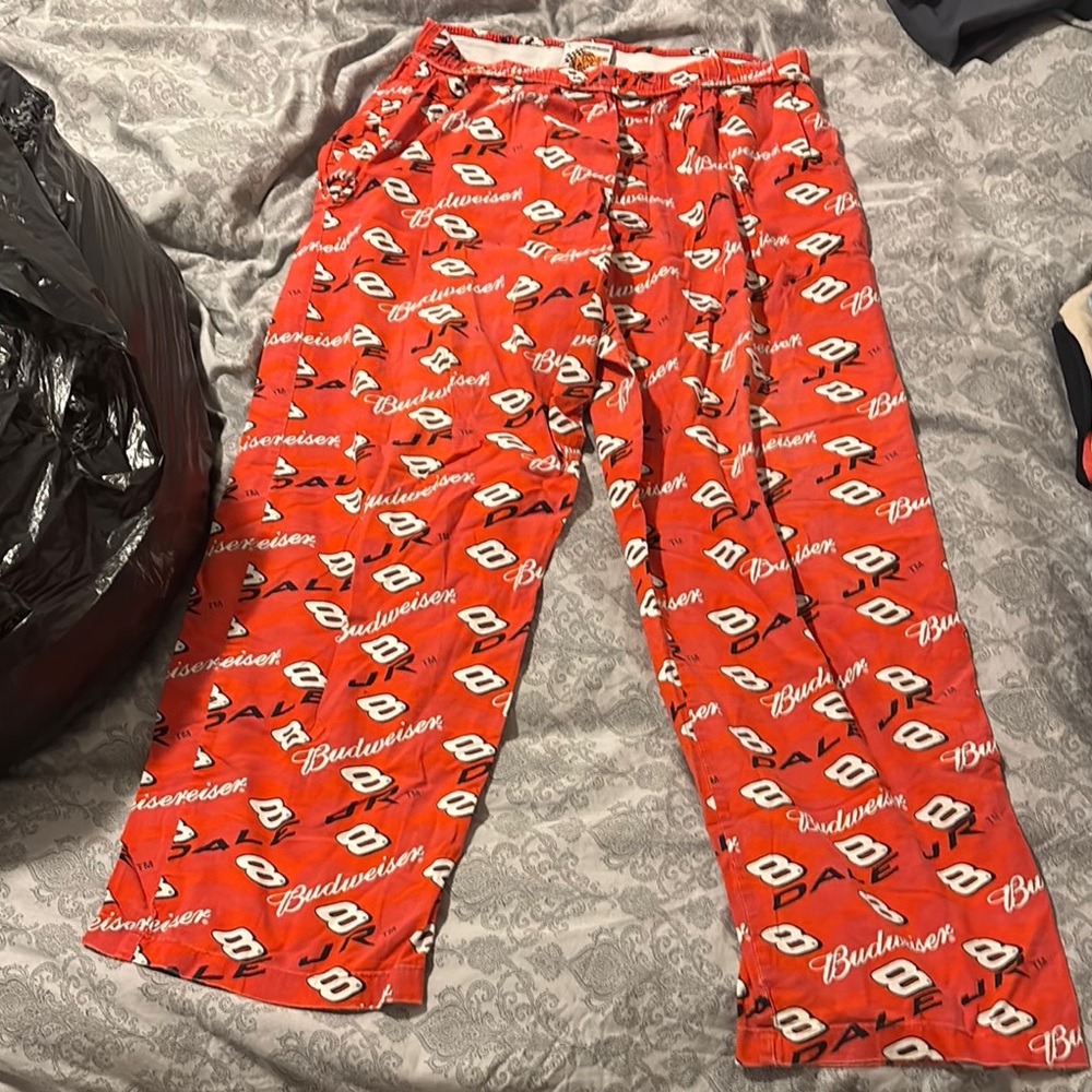 Budweiser Red Patterned Pajama Pants